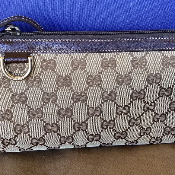 Authentic Gucci Abbey Pochette small Shoulder bag canvas vintage - Picture 4 of 14